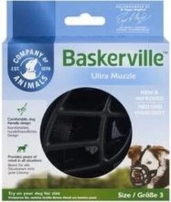 Company Of Animals Baskerville Ultra Muzzle - Muilkorf - Maat 3 (M) - Zwart -Hondenbenodigdheden 1015x1200