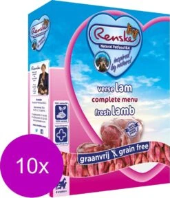 Renske Hond Vers Adult Graanvrij - Lam - Hondenvoer - 10 X 395 G -Hondenbenodigdheden 1028x1200 2