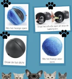 Merkloos Magic Roller Ball – Honden Speelgoed – Kattenspeeltjes - Honden Speeltjes - Kattenspeelgoed - INCLUSIEF BATTERIJ -Hondenbenodigdheden 1096x1200 2