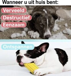 Merkloos Corn Dog Toothbrush - Honden Speelgoed - Hondenspeelgoed - Honden Tandenborstel - Gezond Dieet - Hondenspeeltje - Honden Speelgoed Intelligentie -Hondenbenodigdheden 1116x1200