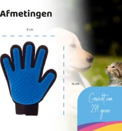 YUNICS® Dieren Handschoen - Haarverwijderaar Voor Huisdieren - Kattenborstel - Hondenborstel - Hondenkam - Kattenhaarverwijderaar - Blauw -Hondenbenodigdheden 1121x1200 1