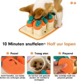 Premium Snuffelmat Voor Hond En Kat - Intelligentie Speelgoed - Snuffel Mat Puppy - IQ Hondenspeeltjes - Educatieve Training Huisdier - Snuffeltrainer Hondenpuzzel - Educatief Speelgoed - Vetalo -Hondenbenodigdheden 1145x1200 2