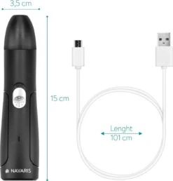 Navaris Elektrische Nagelvijl Voor Huisdieren - Met Diamanten Vijlkop - Voor Honden, Katten En Konijnen - Ook Voor Vogelsnavels - Draadloos -Hondenbenodigdheden 1149x1200 2