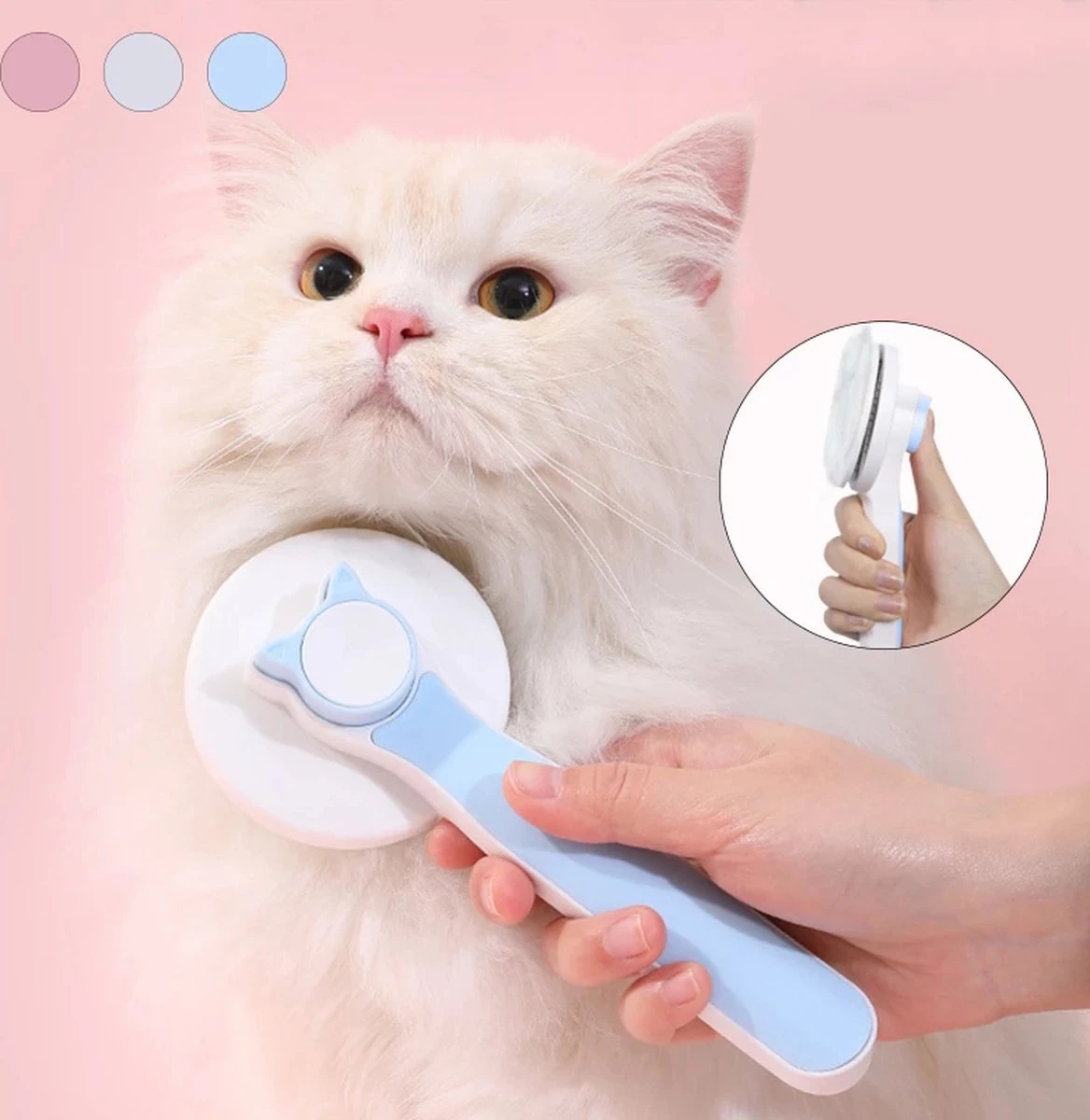 Kattenborstel - Kattenkam - Hondenborstel - Kattenhaar Verwijderaar - Haarverwijderaar Voor Huisdieren - Kattenhaar - Hondenhaar - Haarverwijderaar Voor Huisdieren - Langharig/Kortharig - Katten Accessoires - Katten - Blauwe Kleur 1 Kattenborstel - Kattenkam - Hondenborstel - Kattenhaar Verwijderaar - Haarverwijderaar Voor Huisdieren - Kattenhaar - Hondenhaar - Haarverwijderaar Voor Huisdieren - Langharig/Kortharig - Katten Accessoires - Katten - Blauwe Kleur