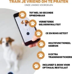 Vulpes Pets® PRO Praatknop Voor Honden - Dogbuttons - Laat Uw Huisdier Spreken - Hondenspeelgoed - Honden Training - Incl. E-Book & Trainingsstickers -Hondenbenodigdheden 1171x1200 7