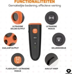 Vulpes Pets® Ultrasone Anti Blaf Apparaat – 3-in-1 Anti Blaf Apparaat Pro - Diervriendelijk & Zonder Schok - Alternatief Anti Blafband - Voor Kleine & Grote Honden - Audio - Flashlight - USB-Oplaadbaar -Hondenbenodigdheden 1177x1200 2