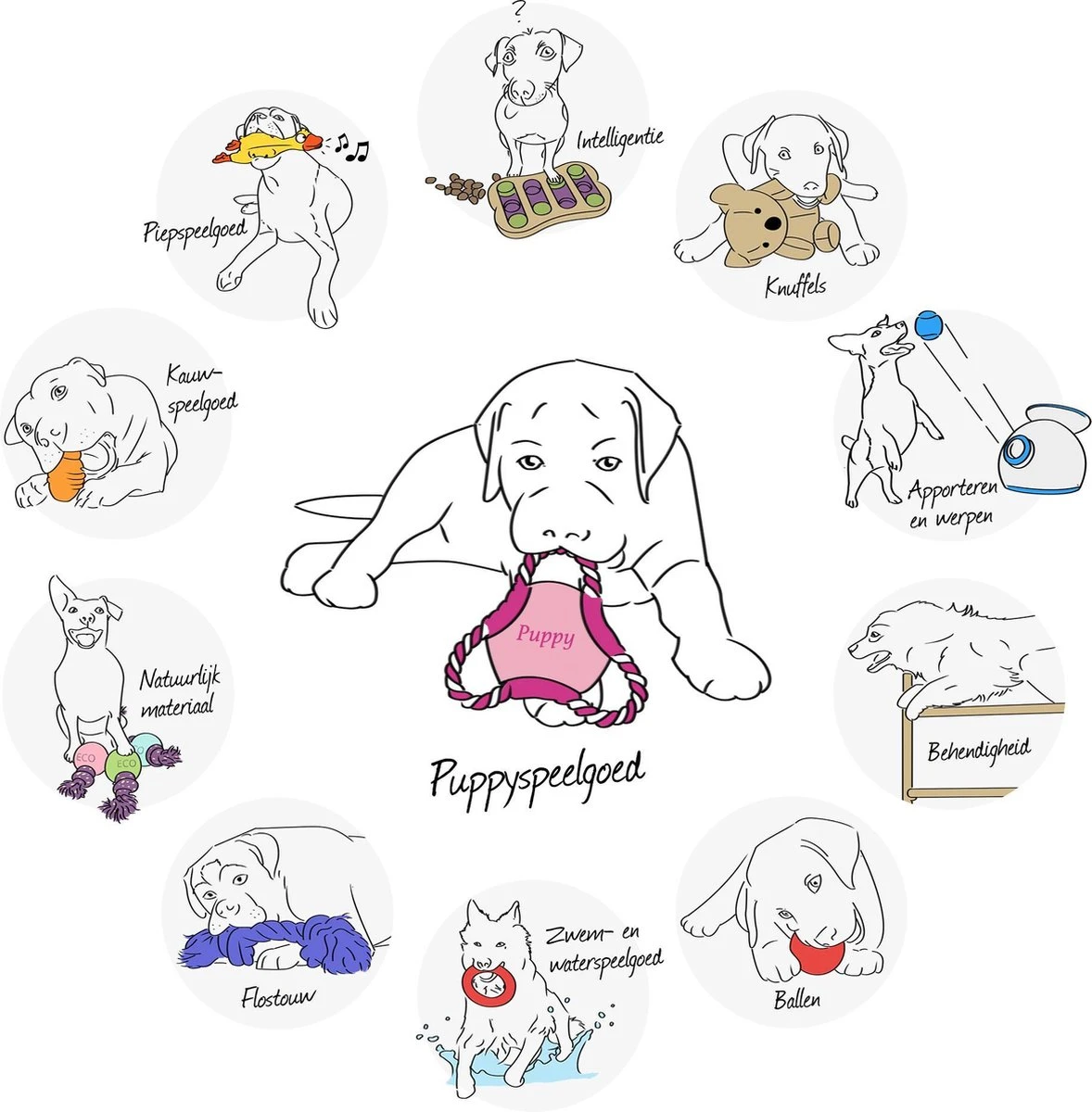 Kong Puppy - Hondenspeelgoed - Assorti - M 19 Kong Puppy - Hondenspeelgoed - Assorti - M - Afbeelding 19