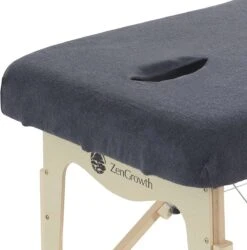 Hoeslaken Massagetafel Grijs- Extra Dik - Badstof Stretch - Met Uitsparing