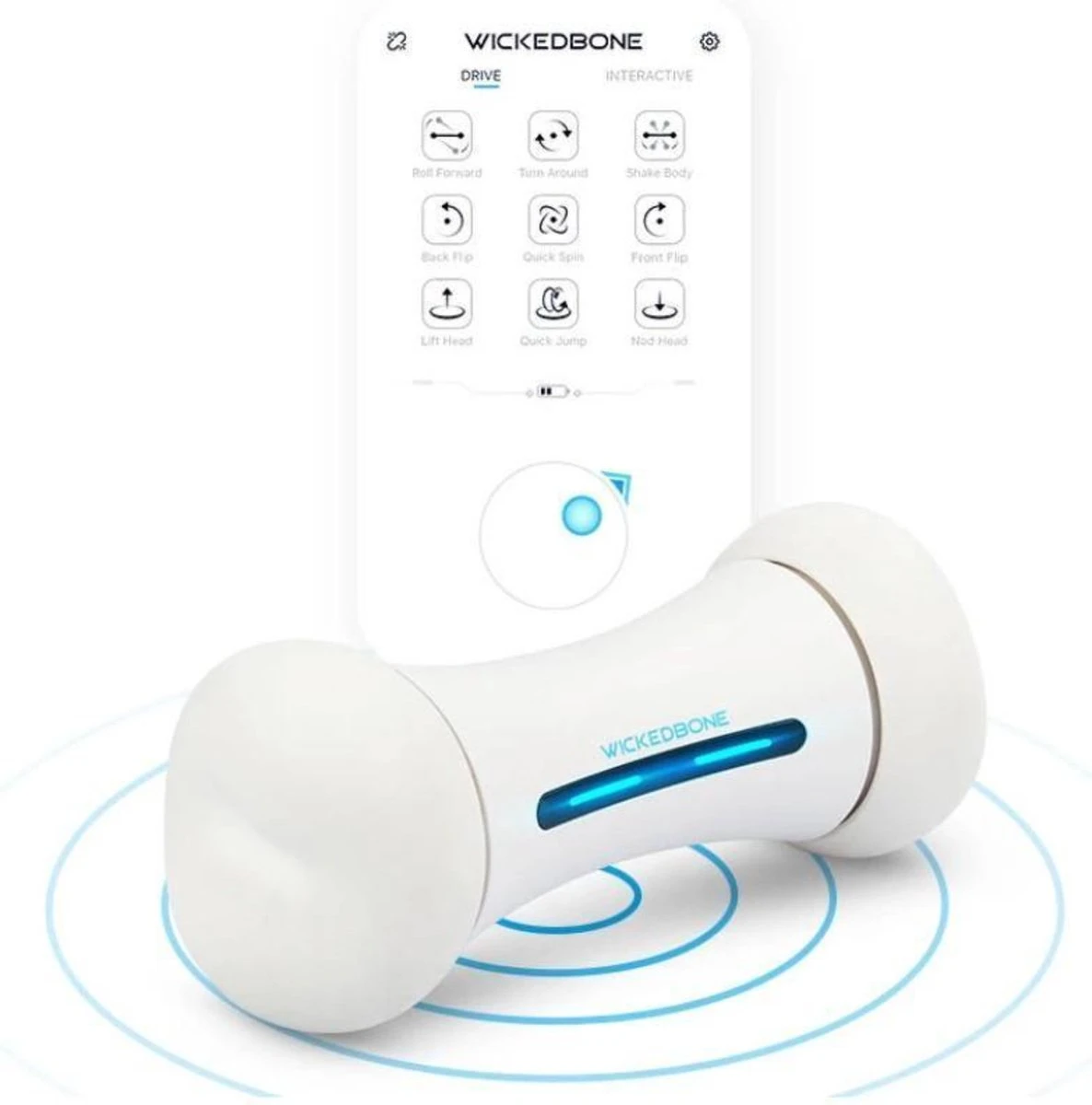 Wickedbone - Automatisch, Interactief En Intelligent Speelgoed Voor Honden - App & Bluetooth Bestuurbaar - USB Oplaadbaar 4 Wickedbone - Automatisch, Interactief En Intelligent Speelgoed Voor Honden - App & Bluetooth Bestuurbaar - USB Oplaadbaar - Afbeelding 4