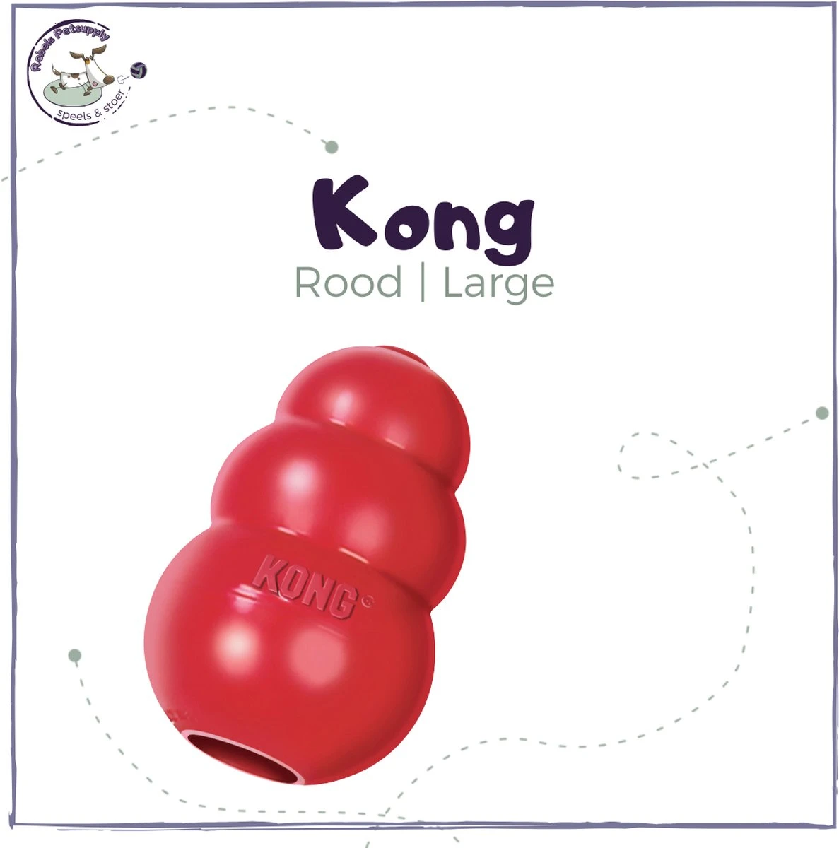 Kong Kauwbot - Hondenspeelgoed - Rood - S 3 Kong Kauwbot - Hondenspeelgoed - Rood - S - Afbeelding 3