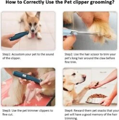 Buxibo Professionele Dieren Tondeuse Set - Tondeuse + Schaar - Voor Huisdieren Honden & Katten - Draadloos - Oplaadbare Pet Trimmer - Precieze Clipper - Low Noise -Hondenbenodigdheden 1188x1200