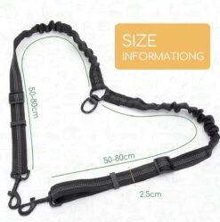 Nobleza Splitter Hondenriem - Dubbel Aanlijnriem Voor Honden - Splitter Verstelbaar - Zwart -Hondenbenodigdheden 1191x1200 2