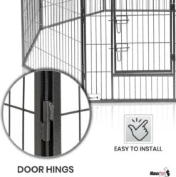 MaxxPet Puppyren - Hondenbench - Hondenren- Puppyren Met 8 Kennelpanelen - Staal -80 X 80 Cm Ø 210 Cm 15 MaxxPet Puppyren - Hondenbench - Hondenren- Puppyren Met 8 Kennelpanelen - Staal -80 X 80 Cm Ø 210 Cm -Hondenbenodigdheden 1194x1200 6