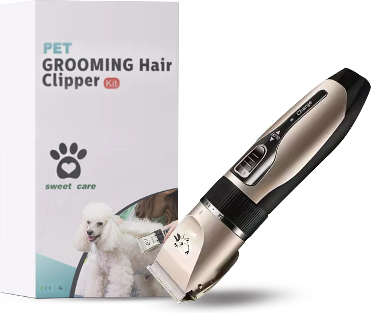 Thuys Hondentondeuse Set Voor Dikke Vacht - Tondeuse Set Voor Honden Draadloos - Set Voor Langharige Honden Met 4 Opzetstukken 2 Thuys Hondentondeuse Set Voor Dikke Vacht - Tondeuse Set Voor Honden Draadloos - Set Voor Langharige Honden Met 4 Opzetstukken - Afbeelding 2