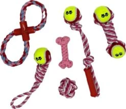 Honden Speelgoed - Puppy Speelgoed - 11 Stuks - Roze - 1 Speeltje Gratis - Honden Knuffel - Trektouw - Honden Speeltjes -Hondenbenodigdheden 1200x1033