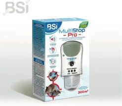 BSI - Multistop Pro - Ongedierteverjager Met 3-voudige Werking: Ultrasoon + Elektromagnetisch + Ioniserend - Ongediertebestrijding - Onhoorbaar Voor Mens - Bereik Tot 300 M² -Hondenbenodigdheden 1200x1039 2