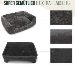 Happilax Wasbaar Hondenbed Met Omkeerbaar Kussen, Hondenmand Voor Kleine Honden, S - Grijs, Puppies Of Katten -Hondenbenodigdheden 1200x1095 2