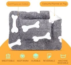 Nobleza Benchkussen - Dierenkussen - Hondenkussen - Kattenkussen - Benchmat - Dierenmat - Hondenmat - Kattenmat - Grijs - Maat S -Hondenbenodigdheden 1200x1095 3