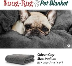 Snug-Rug Huisdier Deken Voor Honden En Katten – Small Slate Grey Kattendeken Hondendeken – Vetbed Hond Bench Bank Fleece Kat Dierendeken Kattendekentjes Kattendekentje Dierenmat Hondenmat Plaid Kattendekens Kattenplaid -Hondenbenodigdheden 1200x1099