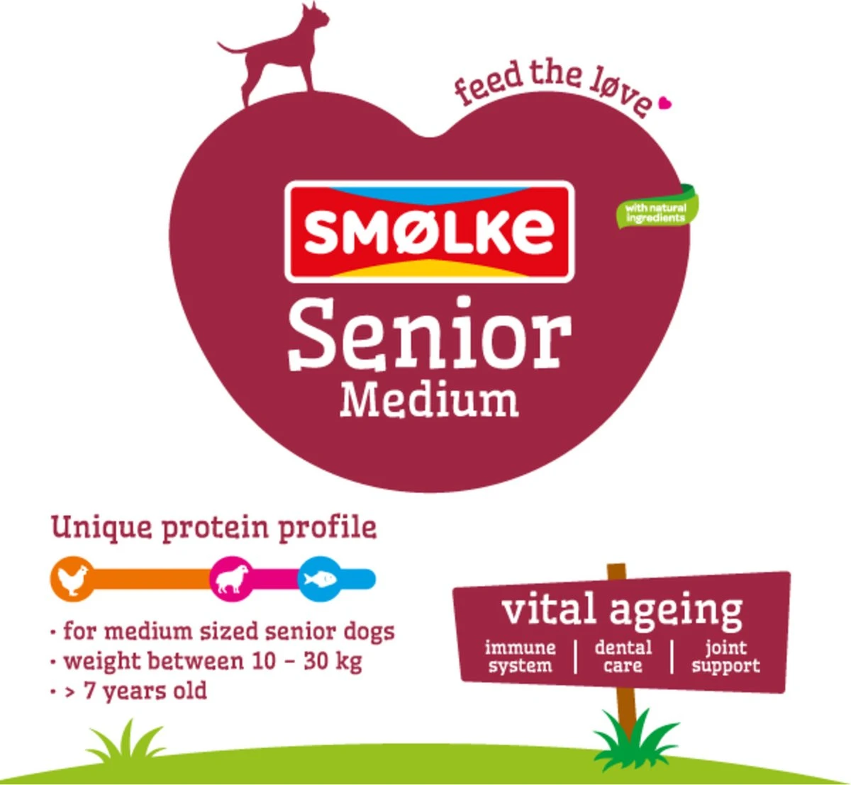 Smolke Senior Medium - Kip - Hondenvoer - 12 Kg 11 Smolke Senior Medium - Kip - Hondenvoer - 12 Kg - Afbeelding 11