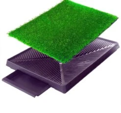 Merkloos Maoo Premium Hondentoilet - Geurbestendig & Hondvriendelijk Kunstgras - Uitneembare Opvangbak - Indoor En Outdoor - 63 X 50 Cm -Hondenbenodigdheden 1200x1114 1