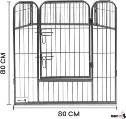 MaxxPet Puppyren - Hondenbench - Hondenren- Puppyren Met 8 Kennelpanelen - Staal -80 X 80 Cm Ø 210 Cm 10 MaxxPet Puppyren - Hondenbench - Hondenren- Puppyren Met 8 Kennelpanelen - Staal -80 X 80 Cm Ø 210 Cm -Hondenbenodigdheden 1200x1133 2