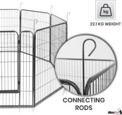 MaxxPet Puppyren - Hondenbench - Hondenren- Puppyren Met 8 Kennelpanelen - Staal -80 X 100 Cm Ø 210 Cm 17 MaxxPet Puppyren - Hondenbench - Hondenren- Puppyren Met 8 Kennelpanelen - Staal -80 X 100 Cm Ø 210 Cm -Hondenbenodigdheden 1200x1138 2
