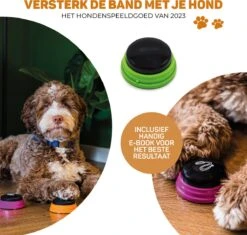 Vulpes Pets® PRO Praatknop Voor Honden - Dogbuttons - Laat Uw Huisdier Spreken - Hondenspeelgoed - Honden Training - Incl. E-Book & Trainingsstickers -Hondenbenodigdheden 1200x1143 12