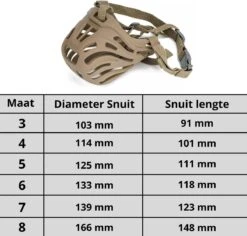 XtraSafe Muilkorf Voor Kleine Honden - Beige - Maat 4 - Verstelbaar -Hondenbenodigdheden 1200x1147 4