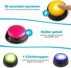 BFreshPets Praatknop Voor Honden - 6 Stuks - Dogbuttons - Hondenspeelgoed - Honden Training - Laat Uw Huisdier Spreken -Hondenbenodigdheden 1200x1150 7