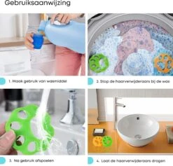 CaseProtect HG - 2 Stuks Haarverwijderaar Voor Katten En Honden - Eenvoudig Haren Verwijderen In Wasmachine En Droger - Kattenhaar En Hondenhaar - Anti Haren - Pluizenverwijderaar En Dierenhaar Verwijderaar Voor Kleding -Hondenbenodigdheden 1200x1152 1