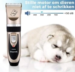 LifeGoods Hondentondeuse - Voor Katten En Honden - Complete Set - 5 Standen - Draadloos - Oplaadbaar - Goud/Zwart -Hondenbenodigdheden 1200x1153 5