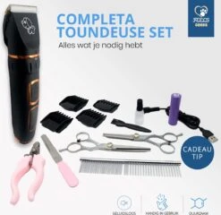 YE™ Professionele Dieren/honden Tondeuse Set Extra Krachtig - Honden Trimmer - Lang Of Kortharige Huisdieren Katten & Honden - Draadloos - Weinig Geluid -Hondenbenodigdheden 1200x1165 6
