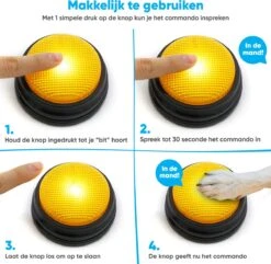 BFreshPets Praatknop Voor Honden - 6 Stuks - Dogbuttons - Hondenspeelgoed - Honden Training - Laat Uw Huisdier Spreken -Hondenbenodigdheden 1200x1170 7