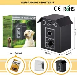 Merkloos Barky® Anti Blaf Apparaat Honden Ultrasoon Hondentrainer Incl Batterij - Anti Blafband Alternatief Veilig & Diervriendelijk - Dog Anti Bark Control -Hondenbenodigdheden 1200x1172 3
