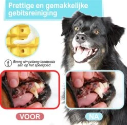 Merkloos Corn Dog Toothbrush - Honden Speelgoed - Hondenspeelgoed - Honden Tandenborstel - Gezond Dieet - Hondenspeeltje - Honden Speelgoed Intelligentie -Hondenbenodigdheden 1200x1179 3