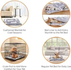 Nobleza Benchkussen - Dierenkussen - Hondenkussen - Kattenkussen - Benchmat - Dierenmat - Hondenmat - Kattenmat - Grijs - Maat S -Hondenbenodigdheden 1200x1197 14