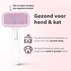 Lubadoo® - Kattenborstel - Hondenborstel - Kattenkam - Kattenhaar - Hondenhaar - Huisdierhaar Verwijderaar - Haarverwijderaar Voor Huisdieren - Langharig - Kortharig - Roze -Hondenbenodigdheden 1200x1200 102