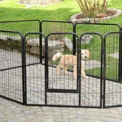 Merkloos Topmast Premium Puppyren - 80 Cm Hoog - 640 Cm Omtrek - Hondenren - Hondenhok - Antraciet 14 Merkloos Topmast Premium Puppyren - 80 Cm Hoog - 640 Cm Omtrek - Hondenren - Hondenhok - Antraciet -Hondenbenodigdheden 1200x1200 1039