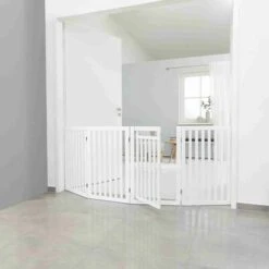 Trixie Hondenhek Met Deur Wit - 60-160 X 81 CM -Hondenbenodigdheden 1200x1200 1064