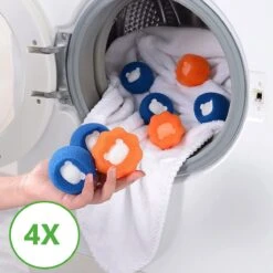 Merkloos Wasdrogerbollen - Haarverwijderaar Huisdieren - Haarvanger Wasmachine - Wasbollen - Drogerbollen - 4 Keer -Hondenbenodigdheden 1200x1200 111