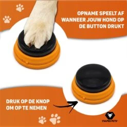 Vulpes Pets® PRO Praatknop Voor Honden Met Speelmat - Dogbuttons - Laat Uw Huisdier Spreken - Hondenspeelgoed - Honden Training - Inclusief E-Book En Speelmat -Hondenbenodigdheden 1200x1200 1138