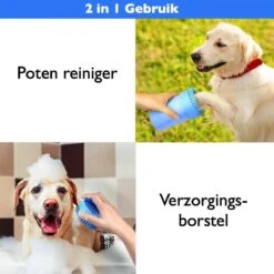 Merkloos 2 In 1 Hondenpoten Reiniger - Hondenborstel - Borstel Hond / Kat - Hondenpoot Reiniger - Huisdier Poot Wassen - Borstel - Hondenverzorging - Verzorging Hond - Honden Wassen - Schoonmaak Borstel - Kattenborstel -Hondenbenodigdheden 1200x1200 114