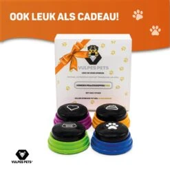 Vulpes Pets® PRO Praatknop Voor Honden Met Speelmat - Dogbuttons - Laat Uw Huisdier Spreken - Hondenspeelgoed - Honden Training - Inclusief E-Book En Speelmat -Hondenbenodigdheden 1200x1200 1144