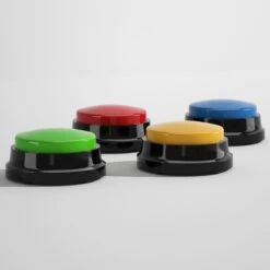 Comfort Company Praatknop Hond | Dogbuttons – Honden Speelgoed | Honden Speelgoed Intelligentie | 4 Stuks | Agility Voor De Hond | 30 Seconden Opnamen | Honden Training