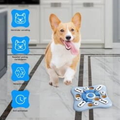 Honden Speelgoed Intelligentie – Hondenpuzzel - Interactieve Training – Voorkomt Verveling – 16 Vakjes – 11 Verplaatsbare Schuifjes - Denkspelletjes Voor Honden - Anti Schrokbak Hond – LumifyMe -Hondenbenodigdheden 1200x1200 1157