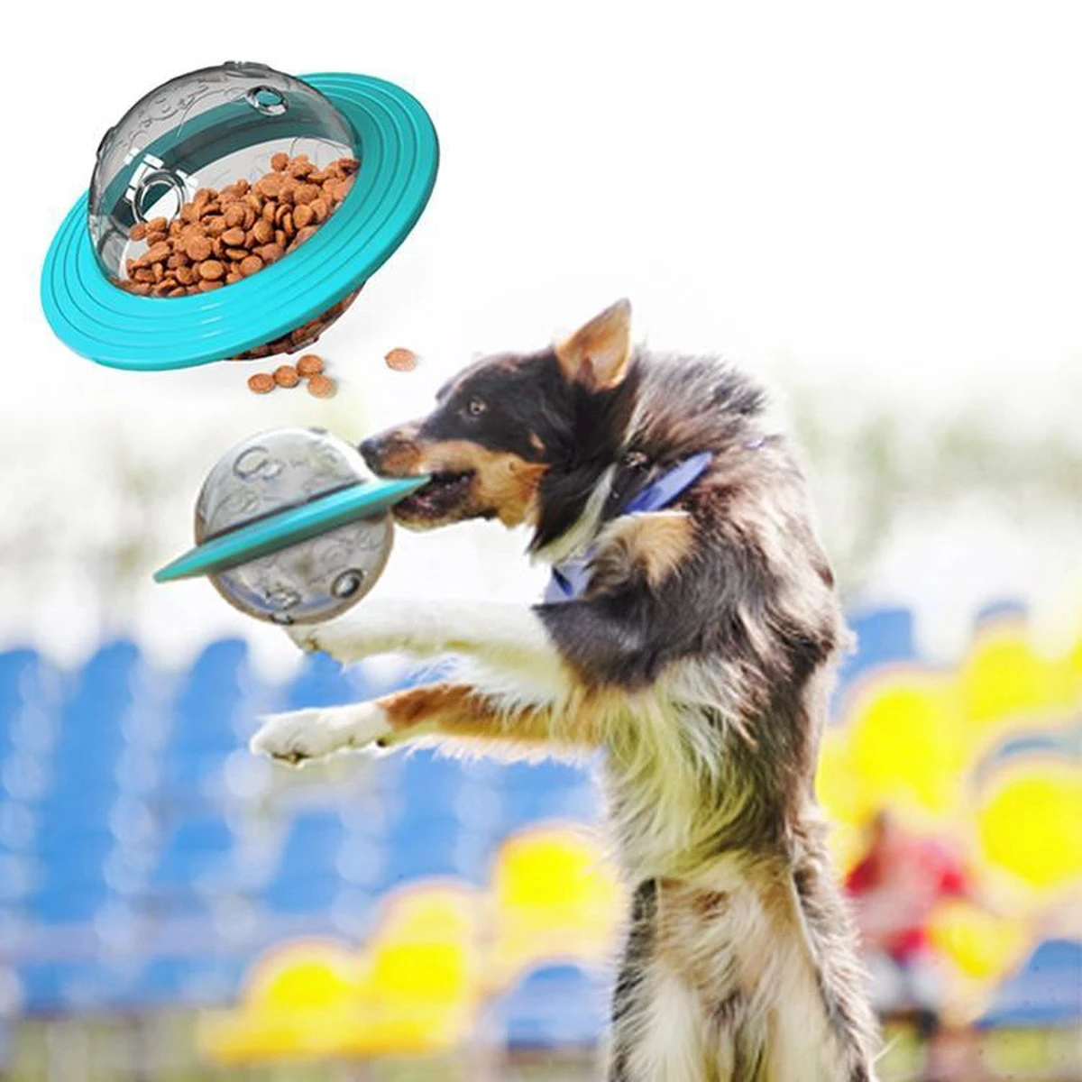 Merkloos Hondenspeeltje UFO Blauw Geschikt Voor Puppy's Tot En Met Grote Honden - Honden Speelgoed - Anti Bijt Speelgoed - Voerbal - Honden Speelgoed Intelligentie - Bijtspeelgoed - Interactieve Hond - Hondenspeeltjes - Traingsbal - Sterk Materiaal - Blauw 5 Merkloos Hondenspeeltje UFO Blauw Geschikt Voor Puppy's Tot En Met Grote Honden - Honden Speelgoed - Anti Bijt Speelgoed - Voerbal - Honden Speelgoed Intelligentie - Bijtspeelgoed - Interactieve Hond - Hondenspeeltjes - Traingsbal - Sterk Materiaal - Blauw - Afbeelding 5