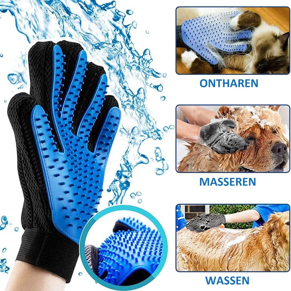 Professionele Kattenborstel/Hondenborstel + BONUS - Bovenvacht | Ondervacht - Langharige | Kortharige - Haarverwijderaar Voor Huisdieren - Kattenkam - Hondenkam 5 Professionele Kattenborstel/Hondenborstel + BONUS - Bovenvacht | Ondervacht - Langharige | Kortharige - Haarverwijderaar Voor Huisdieren - Kattenkam - Hondenkam - Afbeelding 5