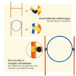 AYOO Agility Voor De Hond - Honden Agility Set - Honden Training - Honden Behendigheid Set - Honden Parcours - Training Huisdieren - Tunnel - Slalom - Horde - Draagzak - 21 Delig - GRATIS Speeltouw -Hondenbenodigdheden 1200x1200 1327