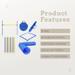 Agility Voor De Hond - Agility Set- Hondentunnel 300 Cm- Slalom Set - Horde - Startveld - Honden Behendigheidsset - 16 Delig - Tunnel - Slalom - Horde - Agility Set Voor De Hond - Agility Set -Hondenbenodigdheden 1200x1200 1334